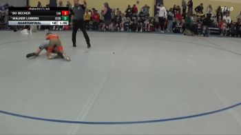 90 lbs Quarterfinal - Bo Becker, Stillwater Area Wrestling vs Walker Loberg, Victory School Of Wrestling