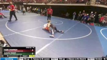 75 lbs 5th Place Match - Albie Cigarroa, El Paso Wildcats Wrestling Club vs Kanon Swaim, Randall Youth Wrestling Club