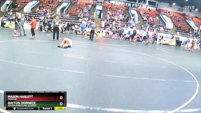 65 lbs Quarterfinal - Mason Haslett, Cadillac vs Dayton Horneck, Askren Wrestling Academy