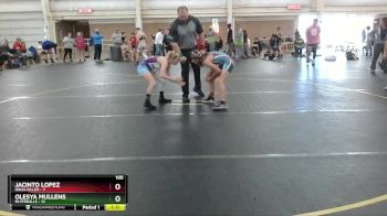 105 lbs Round 2 (4 Team) - OLesya Mullens, Mi Pitbulls vs Jacinto Lopez, Ninja Killer