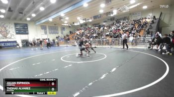 132 lbs Cons. Round 4 - Thomas Alvarez, Mayfair vs Julian Espinoza, Cerritos