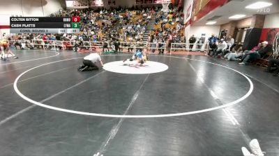 144 lbs Cons. Round 2 - Colten Bitton, Rocky Mountain vs Cash Platts, Lyman