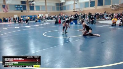 135lbs Champ. Round 3 - Janessa O`Connell, Union (Girls) vs Kaycee Potts, Kelso (Girls)