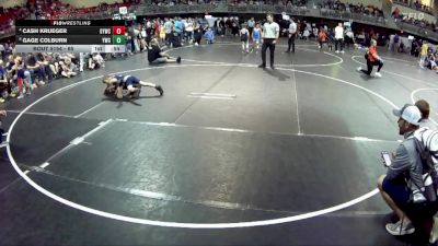 65 lbs Quarterfinal - Gage Colburn, York Wrestling Club vs Cash Krueger, Gretna Youth Wrestling Club