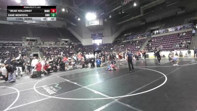 56 lbs Cons. Semis - Bear Holloway, Mat Demon Wrestling Club vs Zane Montoya, Juggernaut WC
