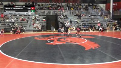 100 lbs Cons. Semi - Erin Speer, Southeast Polk vs Lucille Zimmerman, Fort Madison