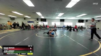 126 lbs Champ. Round 1 - Amir Apekov, Rancho Bernardo vs Isaac Roman, Mayfair