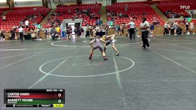 68 lbs Quarterfinal - Barrett Moore, Donahue vs Carter Haigh, Wadsworth