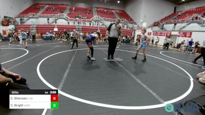 92 lbs Rr Rnd 5 - Carson Sherwan, Lions Wrestling Academy vs Cooper Bright, Harrah Little League Wrestling