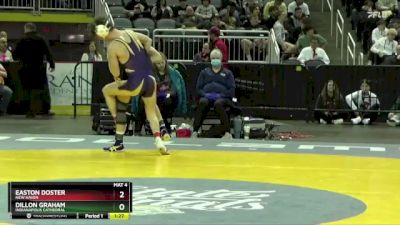 144 lbs Quarterfinal - Dillon Graham, Indianapolis Cathedral vs Easton Doster, New Haven