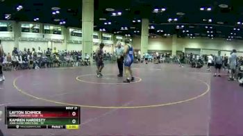 285 lbs Round 5 (10 Team) - Layton Schmick, Bubbletown Mat Club vs Kamren Hardesty, John Glenn Wrestling