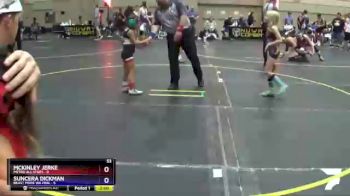 53 lbs Placement Matches (8 Team) - Suncera Dickman, Beast Mode WA Pink vs McKinley Jerke, Metro All Stars