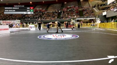 Junior Boys - 175 lbs Cons. Round 2 - Gerardo Angulo, San Juan High School Wrestling vs Jose Guillen, South Bakersfield High School Wrestling