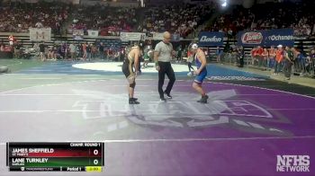 D 3 145 lbs Champ. Round 1 - James Sheffield, St. Mary`s vs Lane Turnley, Kaplan