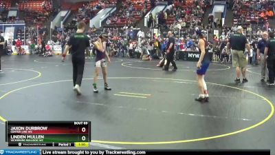 85 lbs Quarterfinal - Jaxon Durbrow, Center Line WC vs Linden Mullen, Vicksburg Bulldog WC