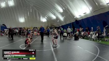 92 lbs Round 2 (3 Team) - Emmett Albaugh, WEG3 Black vs Karter Eusterwiemann, Warrior RTC