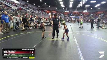 49 lbs Semifinal - Ava Galindez, Rocket Trained WC vs Kenadi Case, Barry County Grapplers Association