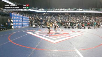 6A 126 lbs 3rd Place Match - Robert Alexander, White Oak High School vs Drew Lawrence, Union Pines High School