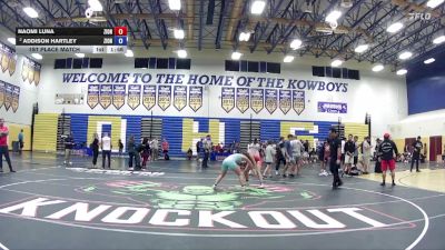 124 lbs 1st Place Match - Naomi Luna, Mayhem Wrestling Club vs Addison Hartley, Palm Harbor University