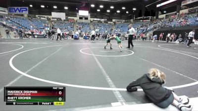 55 lbs Cons. Round 3 - Maverick Dishman, Pratt Wrestling Club vs Rhett Kromer, Carroll