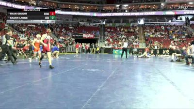 1A-144 lbs Cons. Round 5 - Kaden Lange, Jesup vs Ryan Groom, North Mahaska