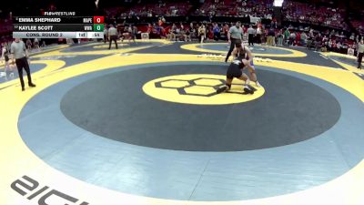 G-130 lbs Cons. Round 2 - Emma Shephard, G-Mass. Perry vs Kaylee Scott, G-WCH Washington