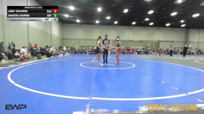 105 lbs Rr Rnd 1 - Abby Richers, Black Widows 7-12 vs Dakota Harris, Super Girls 7-12