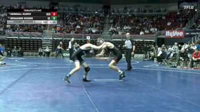 3A-120 lbs Champ. Round 2 - Kendall Kurtz, Iowa City, City High vs Benjamin Rosen, Iowa City, Liberty