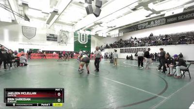 235 lbs Quarterfinal - Jaeleen McLellan, Santa Fe vs Erin Sarkisian, Burbank