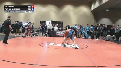 120 lbs Cons. Quarters - Tyler Shin, Palm Wrestling Academy vs Ethan Andreula, Savage Wrestling Academy