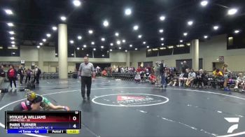 110 lbs Placement (4 Team) - Mykayla Williams, Stormettes vs Paris Turner, TN AAU-Williamson County WC