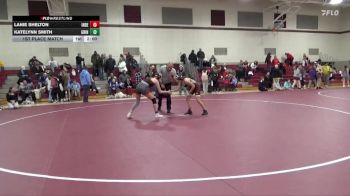 122-125A 1st Place Match - Lanie Shelton, Independence Girls vs Katelynn Smith, Grinnell Girls