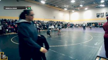 130 lbs Prelim - Rebecca Riggs, Wright City vs Alyssa Bodine, Centralia