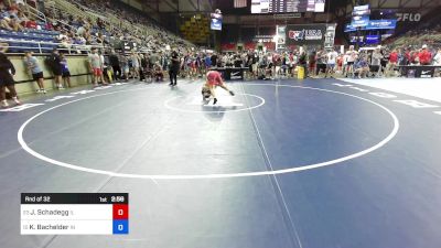 100 lbs Rnd Of 32 - Jackson Schadegg, IL vs Karson Bachelder, IN