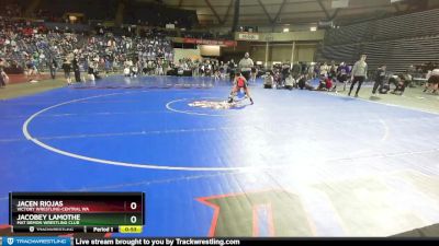 71 lbs 3rd Place Match - Jacen Riojas, Victory Wrestling-Central WA vs Jacobey Lamothe, Mat Demon Wrestling Club