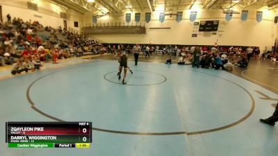 106 lbs Placement (4 Team) - Darryl Wiggington, Fossil Ridge vs Zqayleon Pike, Valley