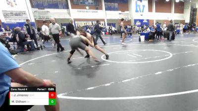 160 lbs Cons. Round 4 - Jesse Jimenez, Centennial Corona vs Mitchell Oldham, Clovis North