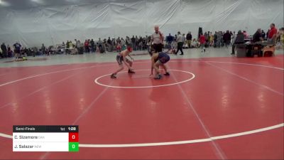 105 lbs Semifinal - Chase Sizemore, Oak Hill vs Jehusua Salazar, New Oxford