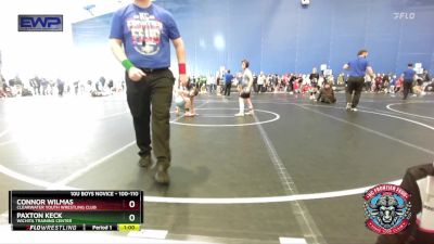 100-110 lbs Quarterfinal - Connor Wilmas, Clearwater Youth Wrestling Club vs Paxton Keck, Wichita Training Center