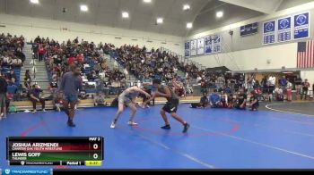 136 lbs Round 3 - Joshua Arizmendi, Charter Oak Youth Wrestling vs Lewis Goff, Thunder