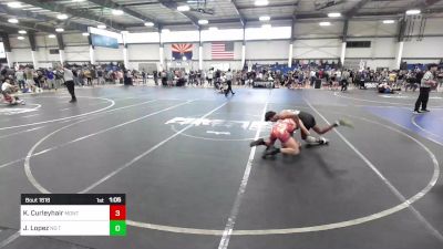 120 lbs Quarterfinal - Keaton Curleyhair, Montezuma Cortez vs Jovanni Lopez, No Team