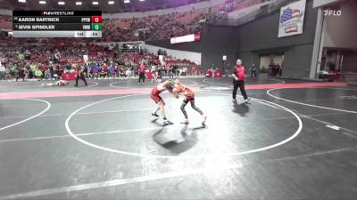 82 lbs 5th Place Match - Aaron Bartnick, Poynette Panther Youth Wrestling vs Jevin Spindler, Stratford