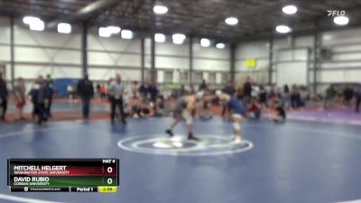 157 lbs Quarterfinal - David Rubio, Corban University vs Mitchell Helgert, Washington State University