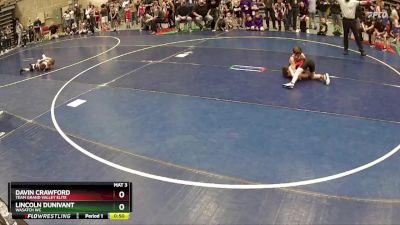 61 lbs Cons. Round 2 - Lincoln Dunivant, Wasatch WC vs Davin Crawford, Team Grand Valley Elite