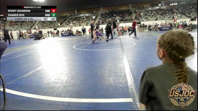 61 lbs Consi Of 8 #2 - Wyatt Goodson, Powerhouse Gold vs Chance Eck, Brawlers