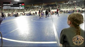 61 lbs Consi Of 8 #2 - Wyatt Goodson, Powerhouse Gold vs Chance Eck, Brawlers