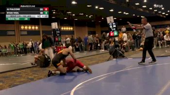 165 lbs C Of 16 #1 - AJ Falcone, Sacred Heart vs Ryan Vigil, Virginia Military Institute