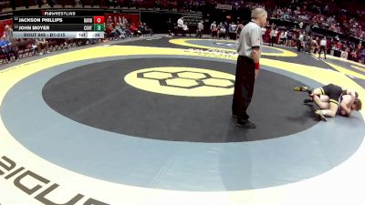D1-215 lbs Quarterfinal - Jackson Phillips, Barberton vs John Moyer, Centerville