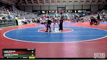 1A-138 lbs Quarterfinal - Carter Fleming, Elbert County vs JACK FOWLER, Commerce Hs