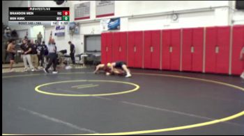 165 lbs Cons. Round 2 - Brandon Men, Victor Valley College vs Ben Kirk, Moorpark CCC